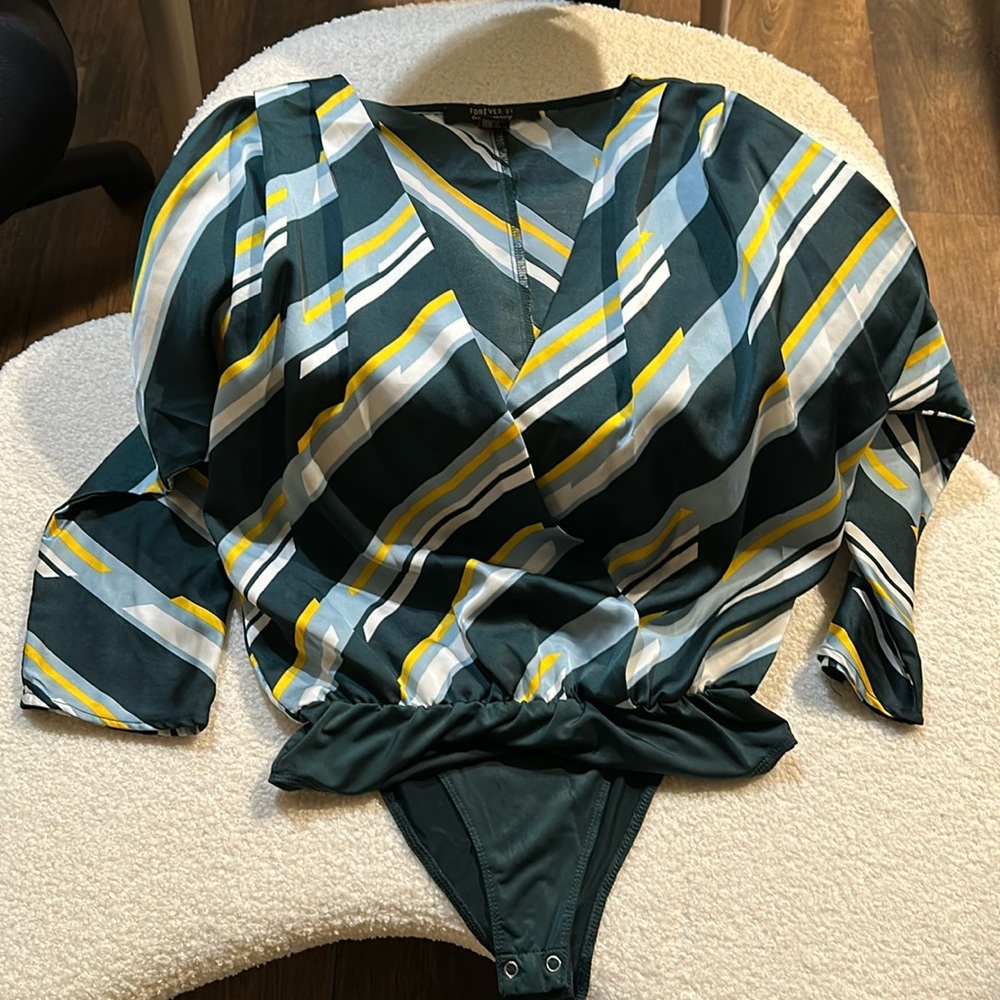 Forever 21 Contemporary Striped Top